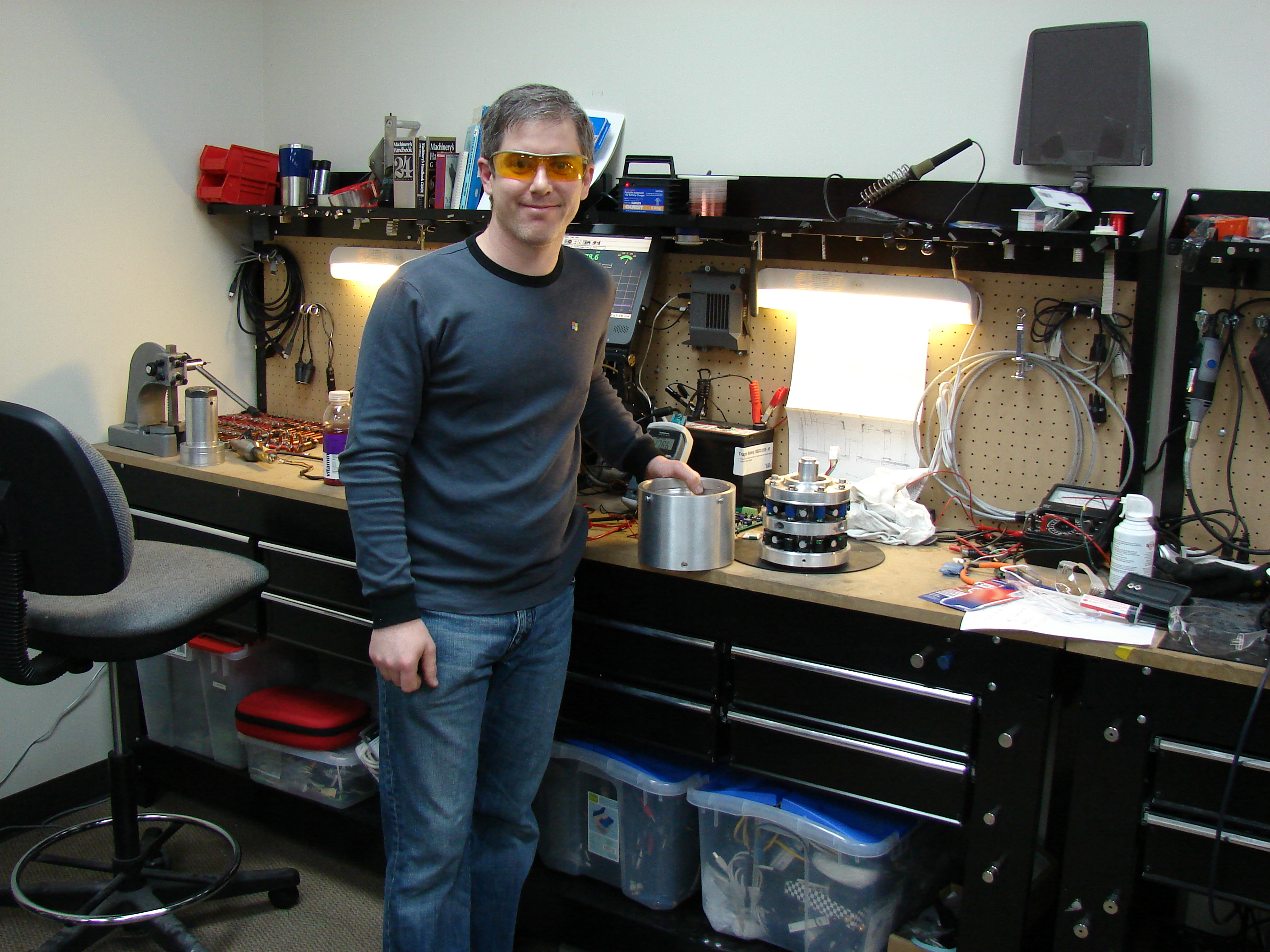 Ryan Howard in his lab